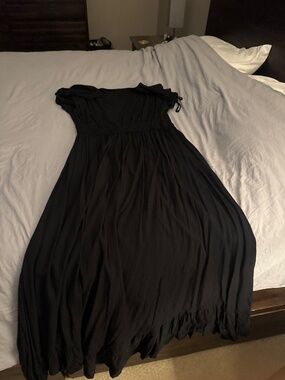 Black maxi dress